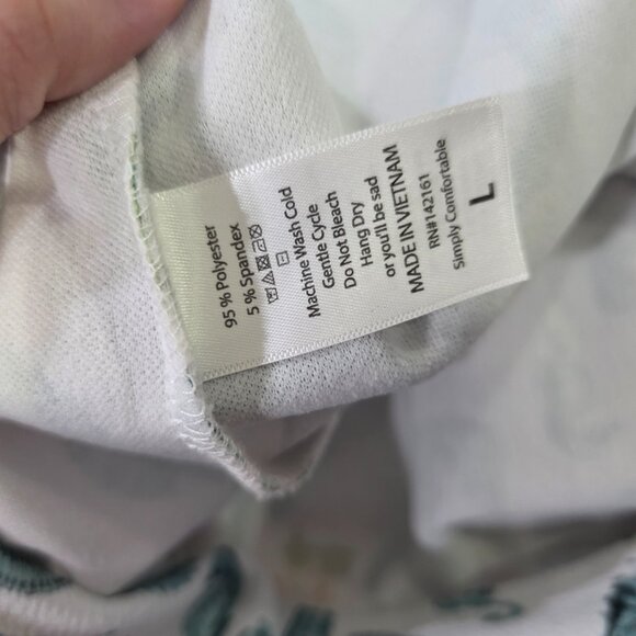 LuLaRoe Cassie Pencil Skirt Size L White Blue Seahorse Print | Beachy Summer | L - Picture 7 of 7